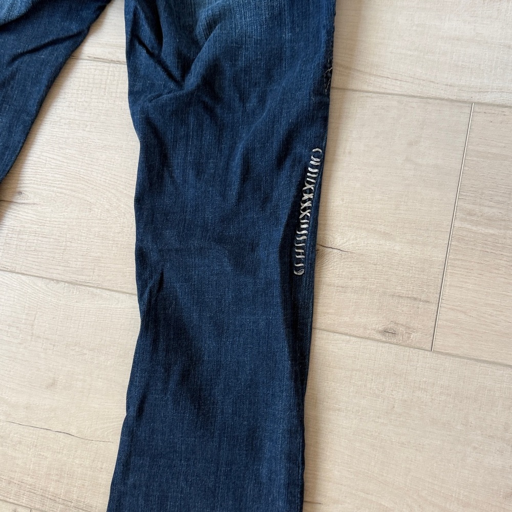 Women's Rock Revival jeans size 28 Celine boot Embellished Denim Western - Picture 13 of 16